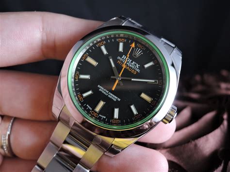 rolex milgauss green glass review|Rolex Milgauss 11640 price.